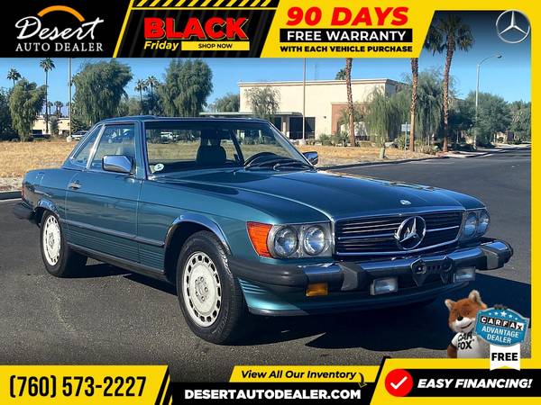 1989 Mercedes-Benz 560 Series 89,000 miles 560SL Convertible at... for sale in Palm Desert , CA