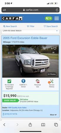 2005 Excursion Eddie Bauer edition $12,000 OBO - cars & trucks - by... for sale in Chicago, IL – photo 12