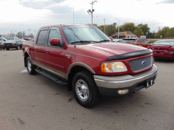 2002 FORD F150 LARIAT 4DR SUPERCREW 4X4 4.6LTR_V8 LOADED MOON_CLEAN_... for sale in Union Grove, IL – photo 7