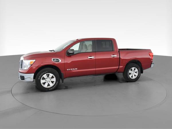 2017 Nissan Titan Crew Cab SV Pickup 4D 5 1/2 ft pickup Red -... for sale in Pittsburgh, PA – photo 4