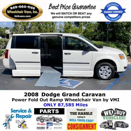 2008 Dodge Grand Caravan Power Ramp Side Loading Wheelchair Van for sale in Laguna Hills, CA – photo 3