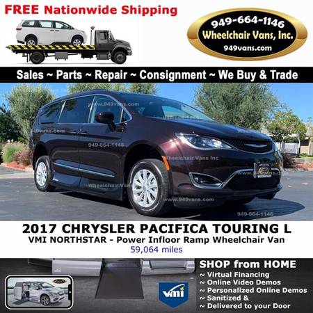 2017 Chrysler Pacifica Touring Plus Wheelchair Van VMI Northstar - -... for sale in LAGUNA HILLS, UT – photo 5