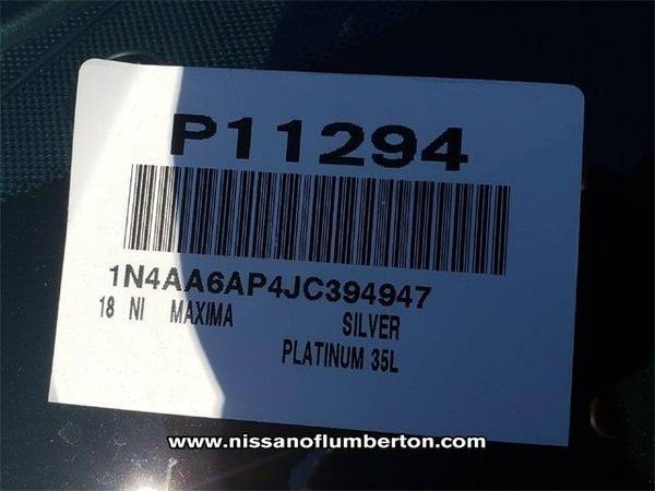 2018 Nissan Maxima sedan Platinum - Carnelian Red for sale in Lumberton, NC – photo 13