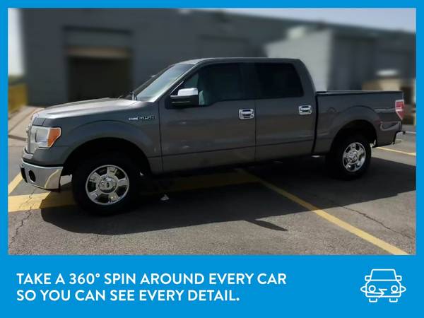 2013 Ford F150 SuperCrew Cab XLT Pickup 4D 5 1/2 ft pickup Gray for sale in Opelousas , LA – photo 3