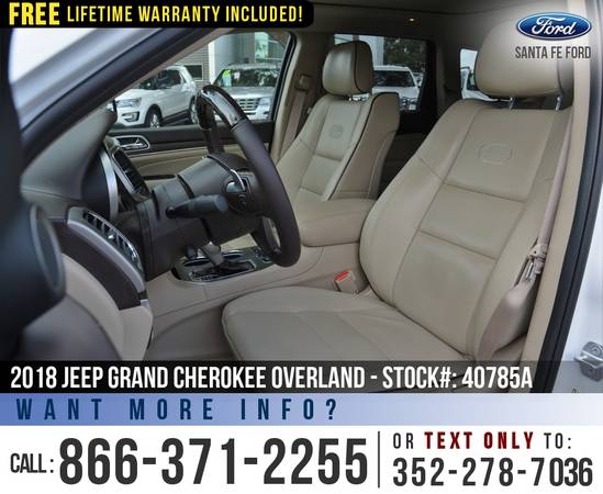 ‘18 Jeep Grand Cherokee Overland 4X4 *** Sunroof, Leather, Camera... for sale in Alachua, FL – photo 10