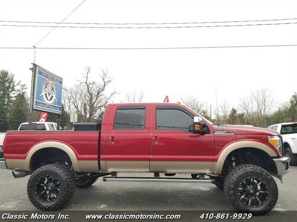 2014 Ford F-350 Crew Cab Lariat 4X4 LIFTED! LOW MILES! - cars & for sale in Finksburg, PA – photo 10