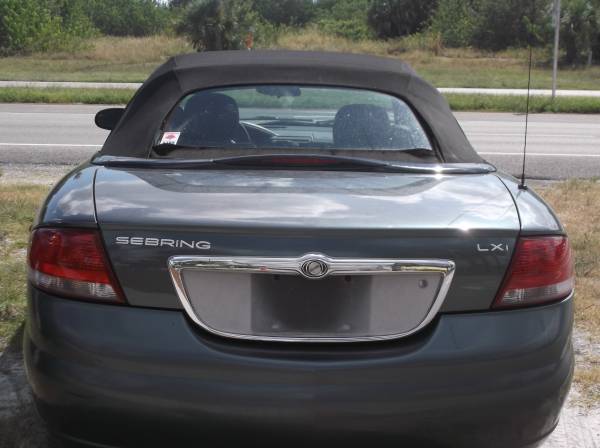 2003 Chrysler Sebring LXI Convertible (LOW MILES) for sale in Fort Pierce, FL – photo 3
