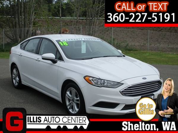 LIKE NEW 2018 Ford Fusion SE 2 5L Sedan WARRANTY FOREVER - cars & for sale in Shelton, WA