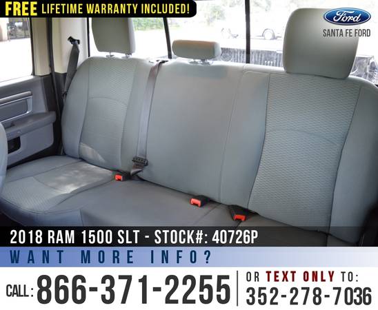 2018 Ram 1500 SLT 4WD *** Bedliner - Backup Camera - SIRIUS *** -... for sale in Alachua, FL – photo 16