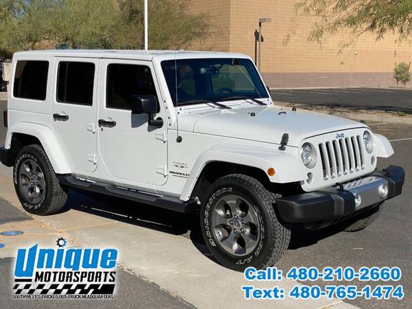 2017 JEEP WRANGLER UNLIMITED SAHARA ~ LOW MILES ~ LOADED ~ EASY FINA... for sale in Tempe, AZ – photo 3