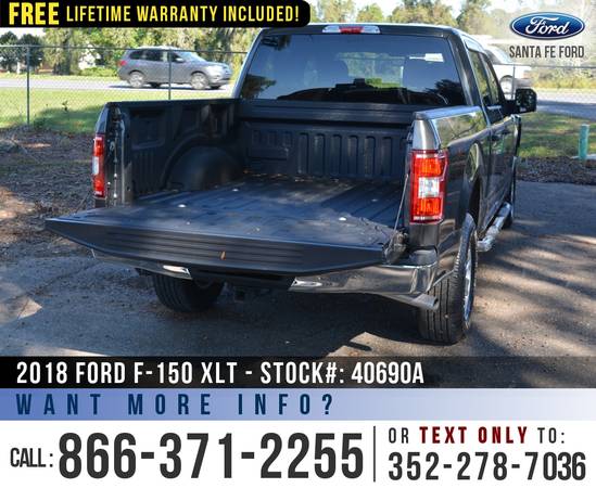 *** 2018 Ford F150 XLT 4WD *** SYNC - Brush Guard - Camera - cars &... for sale in Alachua, FL – photo 18