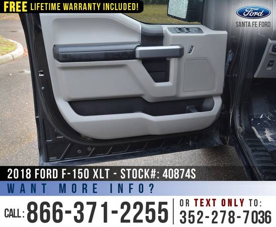 2018 FORD F-150 XLT 4X4 Leather, Backup Camera, F150 4WD for sale in Alachua, FL – photo 11