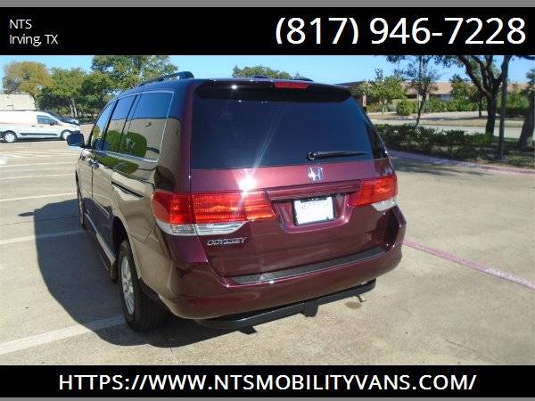 LEATHER 2010 HONDA ODYSSEY MOBILITY HANDICAPPED WHEELCHAIR RAMP VAN for sale in Irving, LA – photo 7