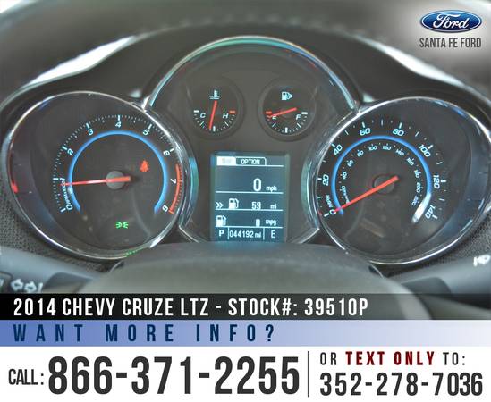 ‘14 Chevy Cruze LTZ *** Bluetooth, SiriusXM, Onstar, Remote Start *** for sale in Alachua, FL – photo 11
