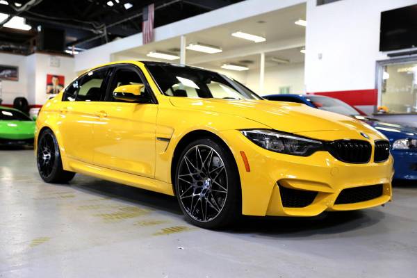 2018 BMW M3 Competition Package Individual Color Speed Yellow for sale in STATEN ISLAND, NY – photo 4