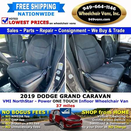 2019 Dodge Grand Caravan SE Plus Wheelchair Van VMI Northstar - Pow for sale in LAGUNA HILLS, NV – photo 11