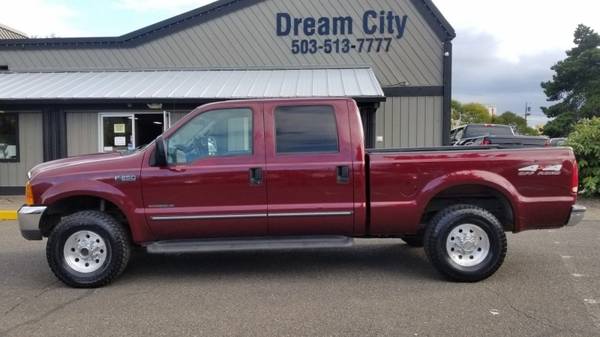 1999 Ford F250 Super Duty Crew Cab Diesel 4x4 F-250 Short Bed Truck Dr for sale in Portland, OR – photo 2