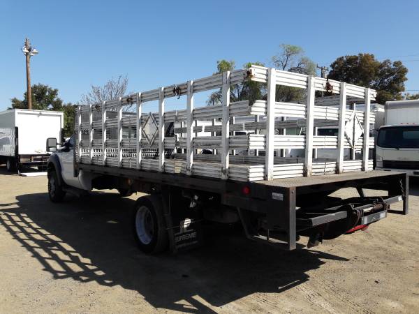2018 FORD F550 16ft STAKE FLATBED WITH LIFTGATE 6 8L V10 MILES for sale in San Jose, CA – photo 20