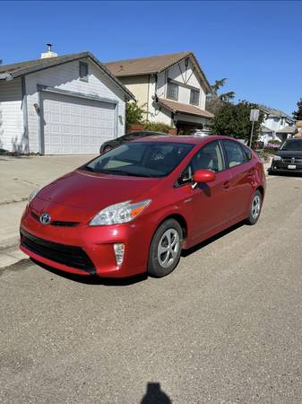 2013 Toyota Prius Fully Loaded Red Clean Title - - by for sale in Tracy, CA – photo 2
