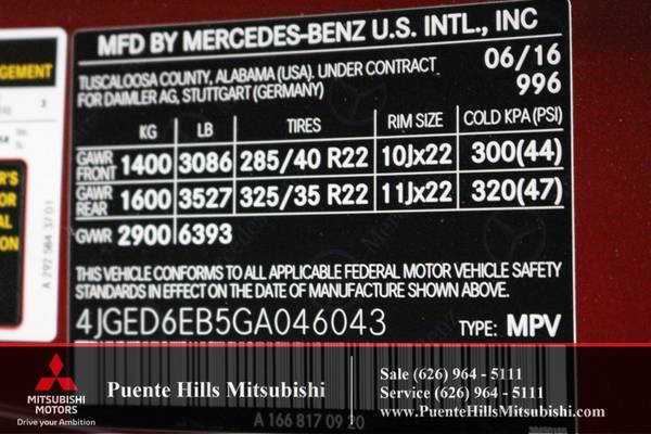 2016 Mercedes Benz GLE450 AMG 4MATIC for sale in City of Industry, CA – photo 6