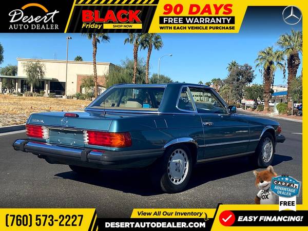 1989 Mercedes-Benz 560 Series 89,000 miles 560SL Convertible at... for sale in Palm Desert , CA – photo 4