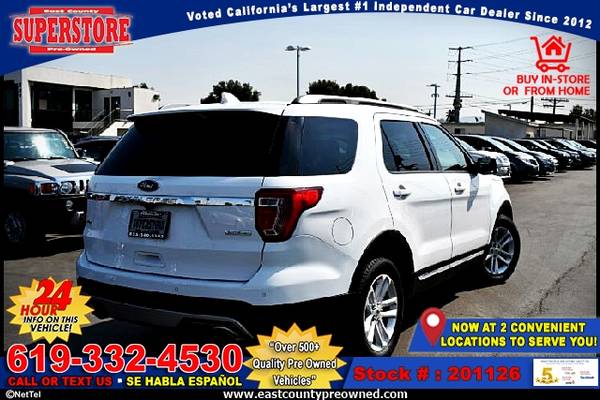 2017 FORD EXPLORER XLT -EZ FINANCING-LOW DOWN! - cars & trucks - by... for sale in El Cajon, CA – photo 3