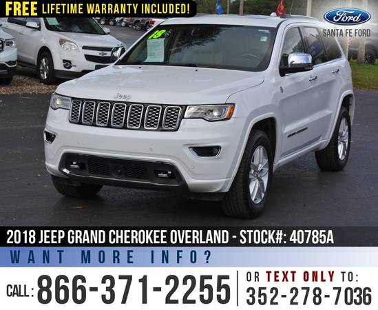 ‘18 Jeep Grand Cherokee Overland 4X4 *** Sunroof, Leather, Camera... for sale in Alachua, FL – photo 3