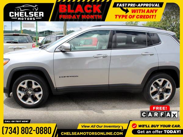 $290/mo - 2017 Jeep New Compass Limited - Easy Financing! - cars &... for sale in Chelsea, MI – photo 3