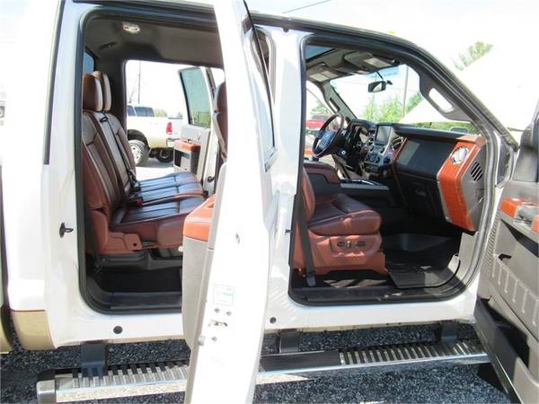 2014 FORD F450 SUPER DUTY KING RANCH, White APPLY ONLINE for sale in Summerfield, NC – photo 4
