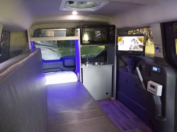 Mini-T Camper Van 2019 (black) Garageable Microwave solar wifi for sale in Lake Crystal, CA – photo 15