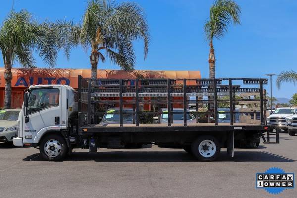 2017 Isuzu NRR Diesel RWD Dually Utility Flat Bed Work Truck - cars for sale in Fontana, CA – photo 4