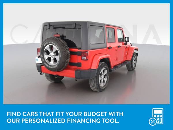 2016 Jeep Wrangler Unlimited Sahara Sport Utility 4D suv Red for sale in Louisville, KY – photo 8