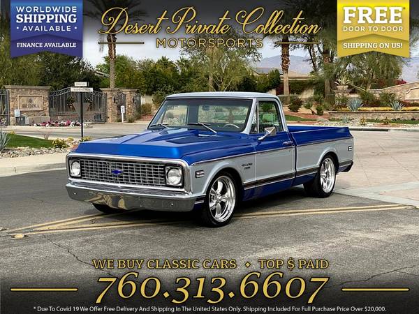 1972 Chevrolet c10 Short Bed FULLY RESTORED 454 Pickup is clean for sale in Other, NM