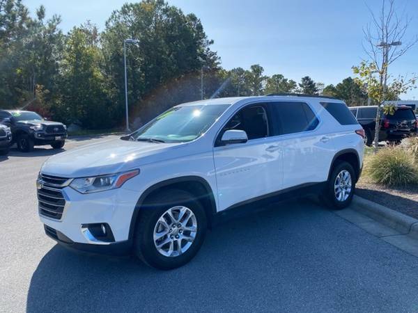 2019 Chevy Chevrolet Traverse LT suv White - cars & trucks - by... for sale in Goldsboro, NC – photo 4