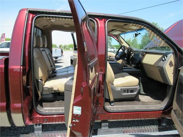 2012 FORD F250 SUPER DUTY LARIAT, Burgundy APPLY ONLINE for sale in Summerfield, NC – photo 4