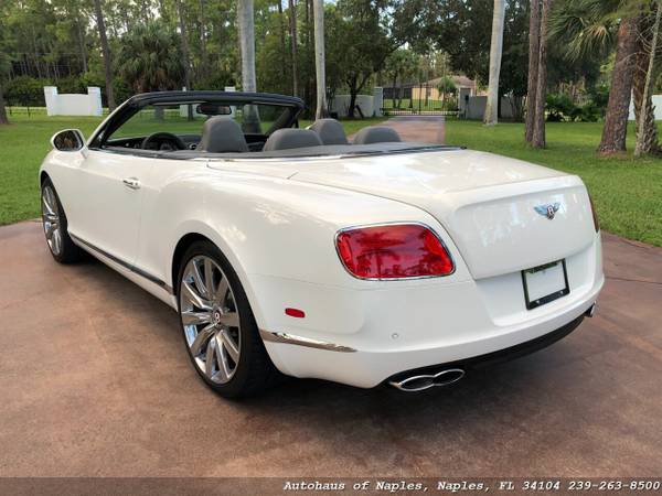 2013 Bentley Continental GT Convertible w/ 23,774 miles! Glacier W -... for sale in Naples, FL – photo 5