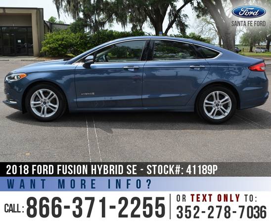 2018 FORD FUSION HYBRID SE Remote Start - Touchscreen - cars for sale in Alachua, FL – photo 4