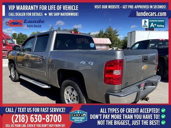 265/mo - 2012 Chevrolet Silverado 1500 Crew Cab LT Pickup 4D 4 D for sale in Wadena, ND – photo 5