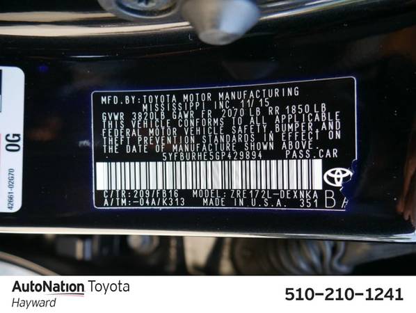 2016 Toyota Corolla LE Plus SKU:GP429894 Sedan for sale in Hayward, CA – photo 24