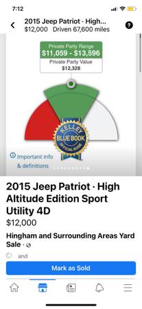 2015 Jeep Patriot High Altitude Edition Sport Utility 4D - cars & for sale in QUINCY, MA – photo 8