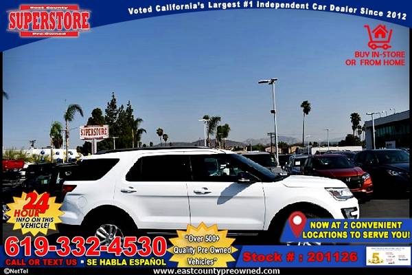 2017 FORD EXPLORER XLT -EZ FINANCING-LOW DOWN! - cars & trucks - by... for sale in El Cajon, CA – photo 11