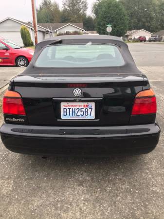 Volkswagen Convertible Cabrio - cars & trucks - by owner - vehicle... for sale in Burlington, WA – photo 2
