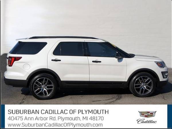 2016 Ford Explorer SUV Sport - Ford White Platinum Metallic Tri-Coat for sale in Plymouth, MI – photo 6