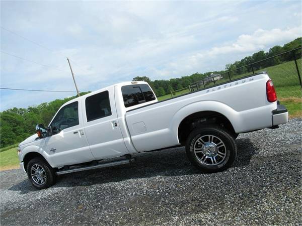 2015 FORD F350 SUPER DUTY PLATINUM, White APPLY ONLINE for sale in Summerfield, NC – photo 2