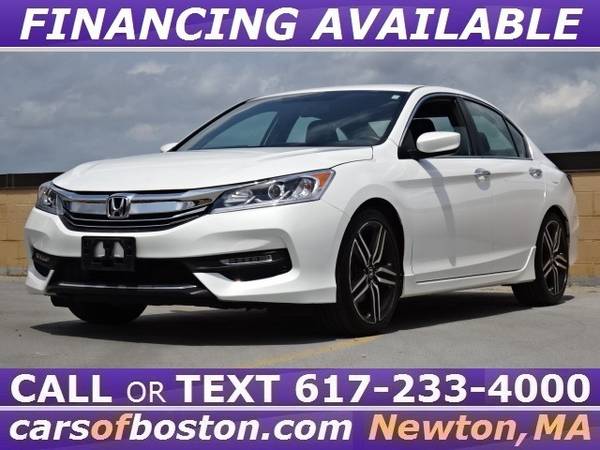 2017 HONDA ACCORD SPORT SENSING ONE OWNER 58k MILES WHITE ↑ GREAT DEAL for sale in Newton, MA – photo 5