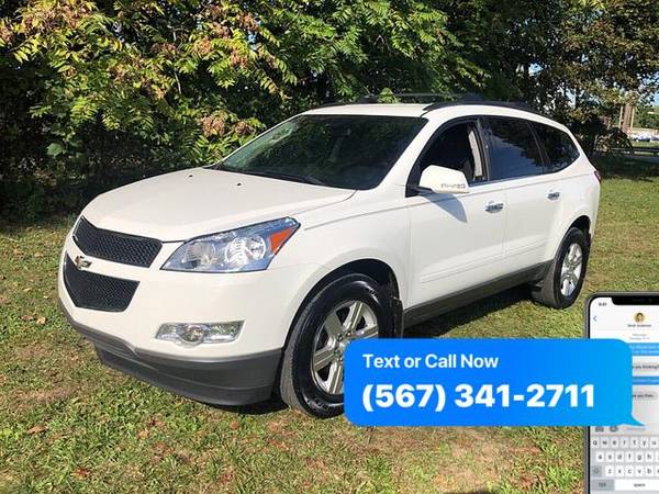 2012 Chevrolet Chevy Traverse 4d SUV AWD LT1 DC LOW PRICES WHY PAY... for sale in Northwood, OH – photo 3