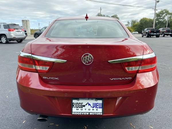 2014 Buick Verano Leather Group sedan Crystal Red Tintcoat - cars &... for sale in Spencerport, NY – photo 4