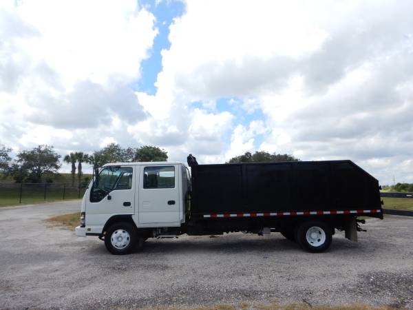 2006 Isuzu NPR Crew Dump 14ft FL Truck 5.2L Diesel 68,000K Landscape G for sale in West Palm Beach, FL – photo 5