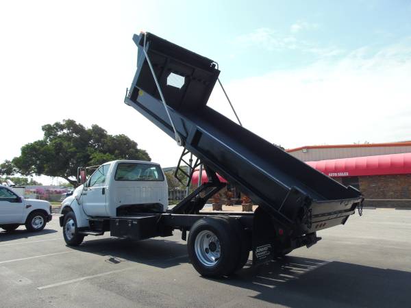 Ford F750 Flatbed 16 DUMP BODY TRUCK Dump Work flat bed DUMP TRUCK for sale in south florida, FL – photo 13
