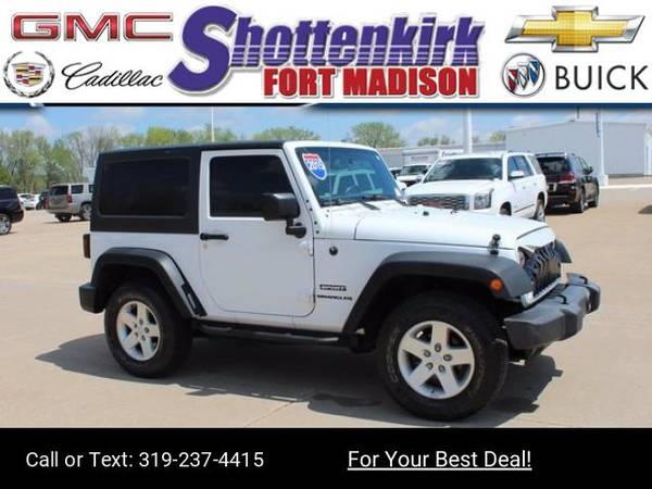 2015 Jeep Wrangler Sport suv White - - by dealer for sale in Fort Madison, IA
